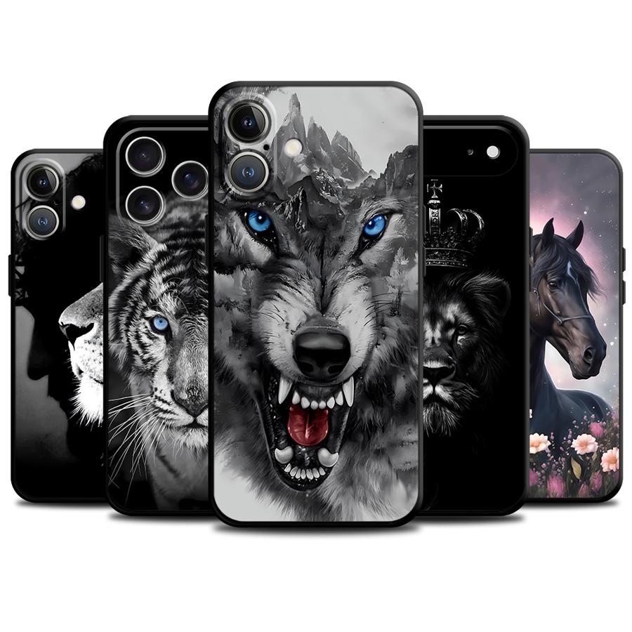 Phone Cases Online - 동물 호랑이 사자 푼다 폰 커버