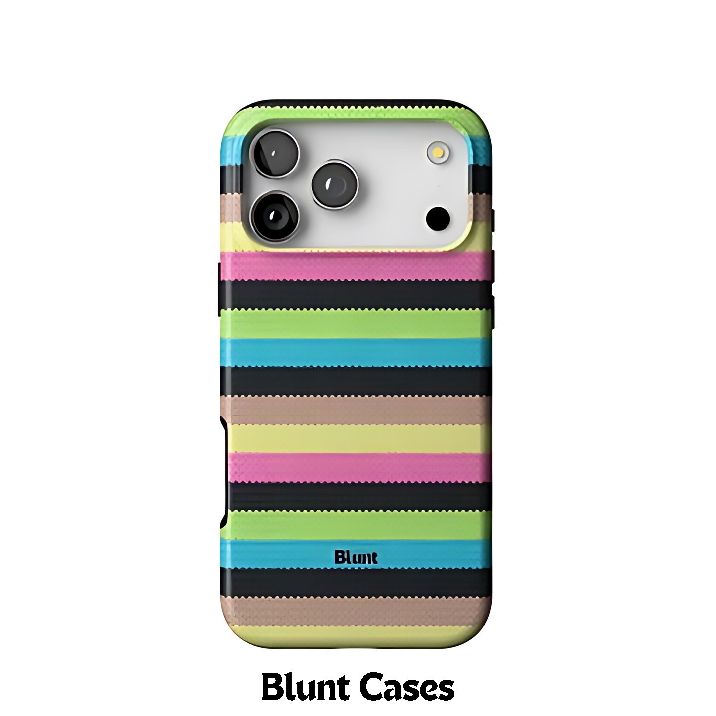 Phone Cases Blunt - 밝은 색상 스트라이프 블런트 폰 케이스