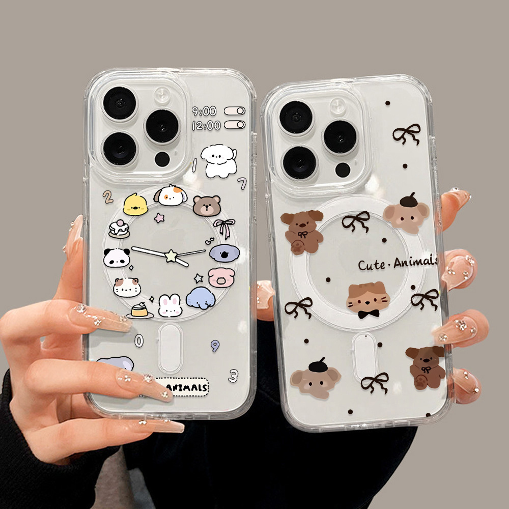 Phone Cases Magsafe - 귀여운 만화 동물 휴대폰 케이스 삼성