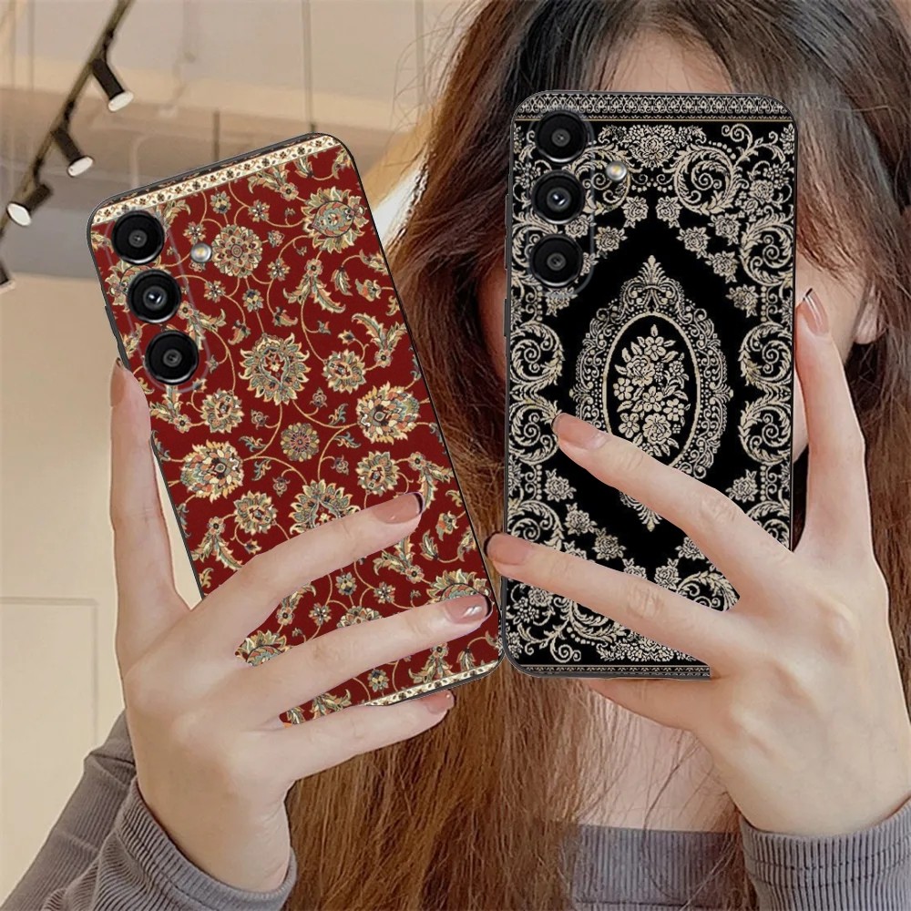 Phone Cases Burga - 삼성 S24,S21,S22,S23,S30,Ultra,S20,Plus,Fe,Lite,Note,10,9,5G 블랙 소프트 커버용 페르시아