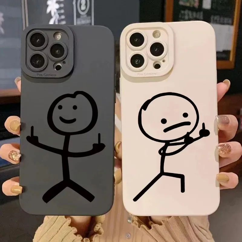 Phone Cases Online - 귀여운 만화 매치맨 무광 실리콘 폰