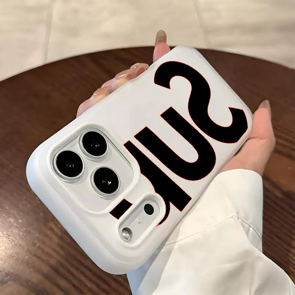 Phone Cases Vape - 레터 패턴 충격 방지 실리콘 무광