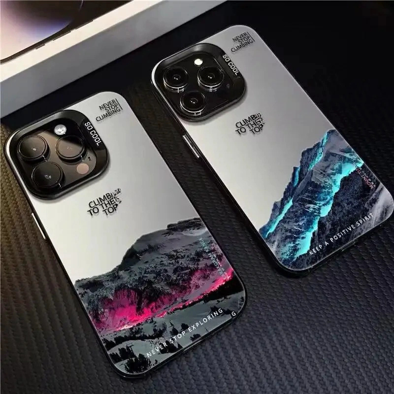 Phone Cases Nyc - 설산 풍경 일몰 휴대폰 케이스, 생체