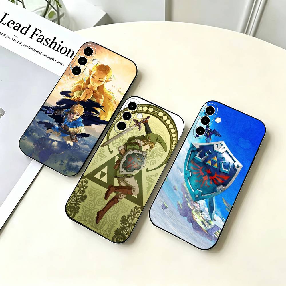 Phone Cases Zelda - 게임 T-젤다의 전설 L-링크 블랙 소프트