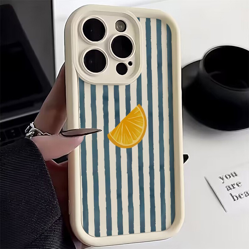 Phone Cases Online - 줄무늬 레몬 슬라이스 패턴 아이폰 17
