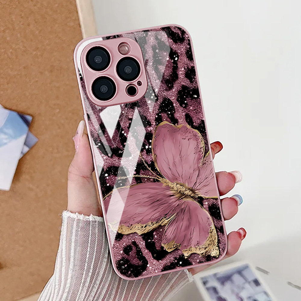 Phone Cases Online - 나비 레오파드 프린트 폰 케이스 아이폰