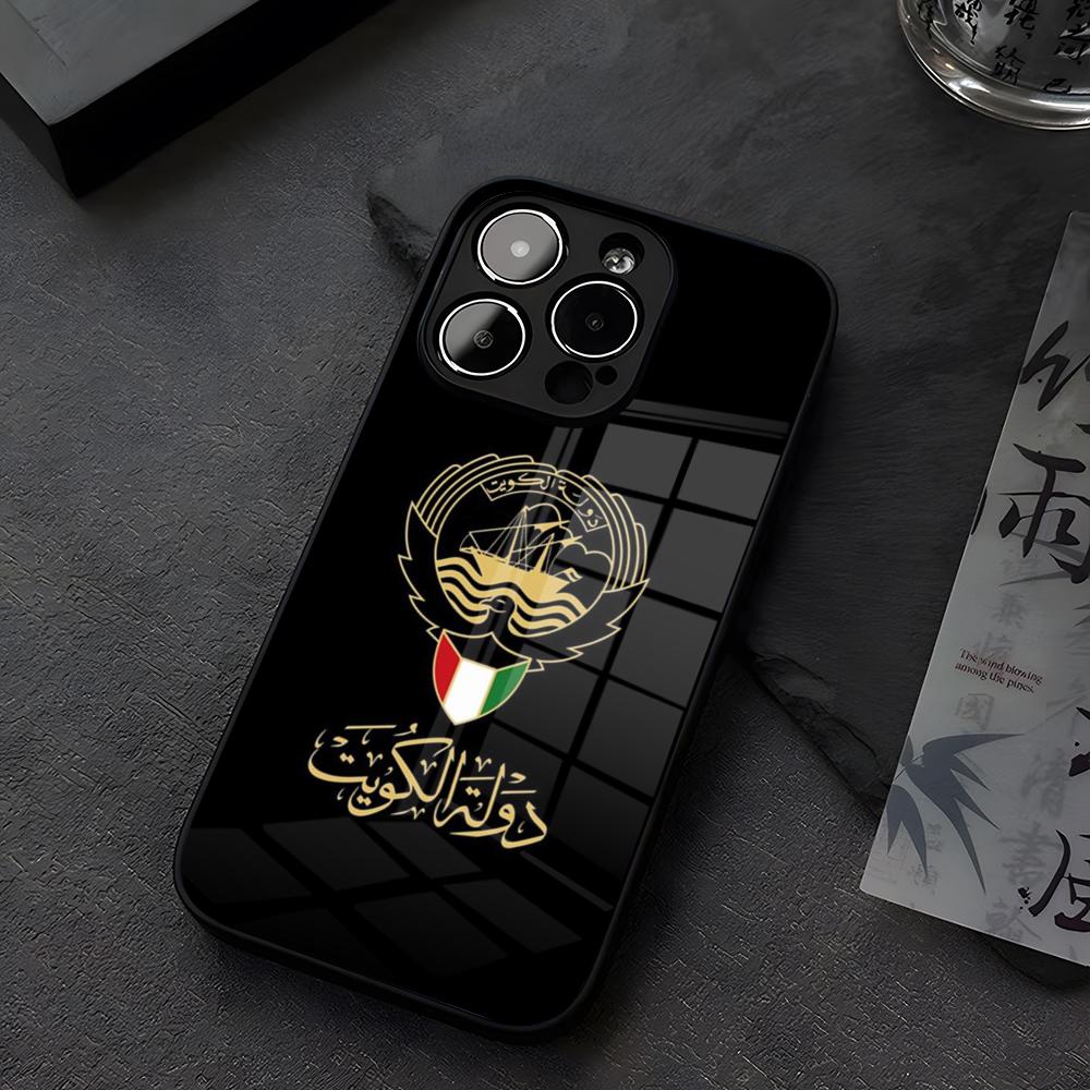 Phone Cases Kuwait - 쿠웨이트 국기 지도 휴대폰 케이스 유리