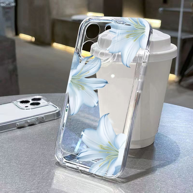 Phone Cases Online - 세련된 화이트 백합꽃 디자인 아이폰 17