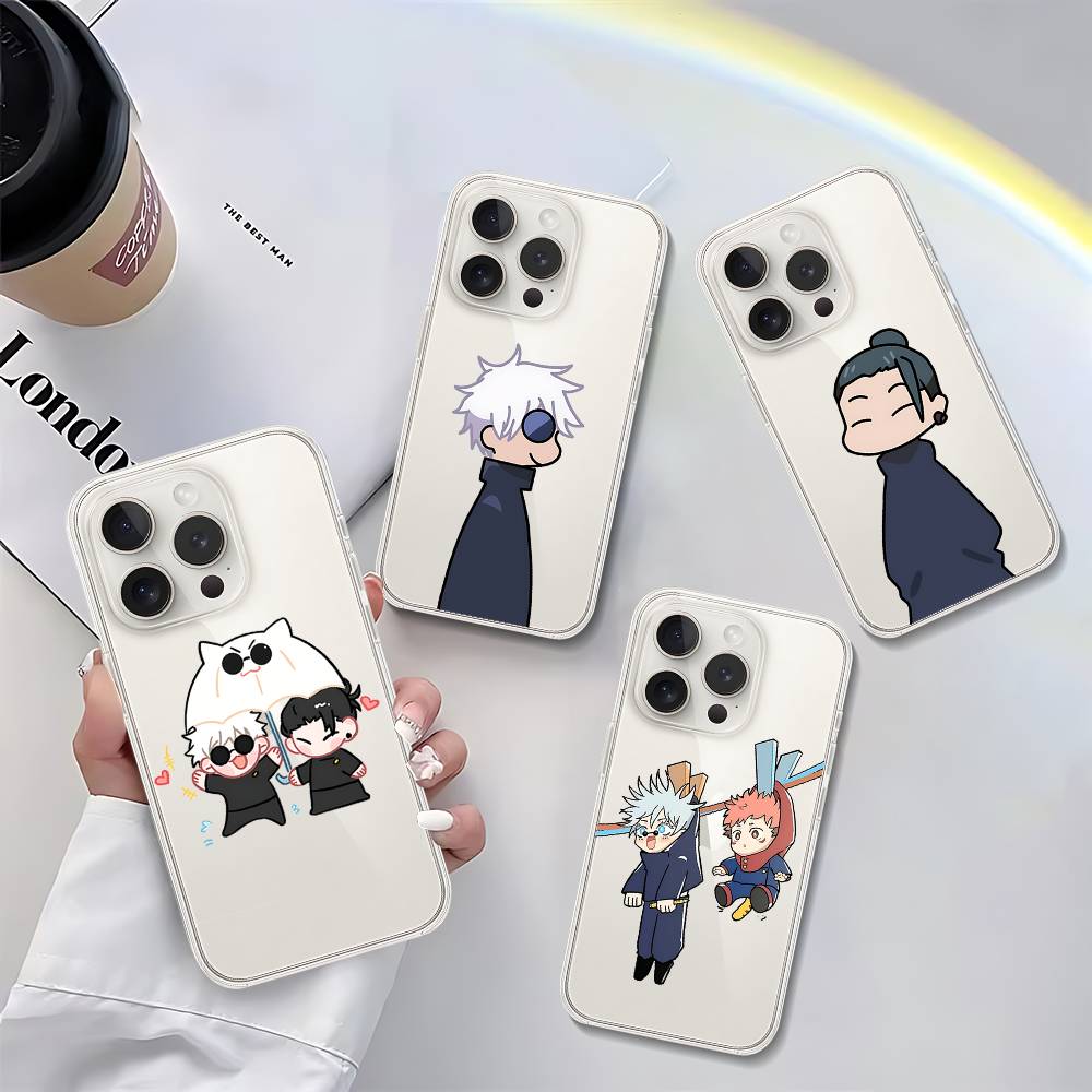 Phone Cases Jujutsu Kaisen - 귀여운 J-주술회전S-게토고조S 카와이 폰 케이스 아이폰17
