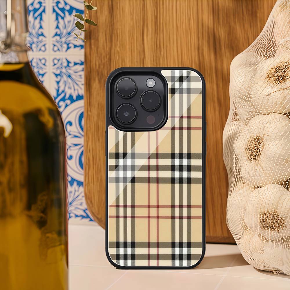 브라운 천 패턴 폰 케이스 패션 인스 폰 케이스 아이폰 - Phone Cases Vape 리뷰 및 가격