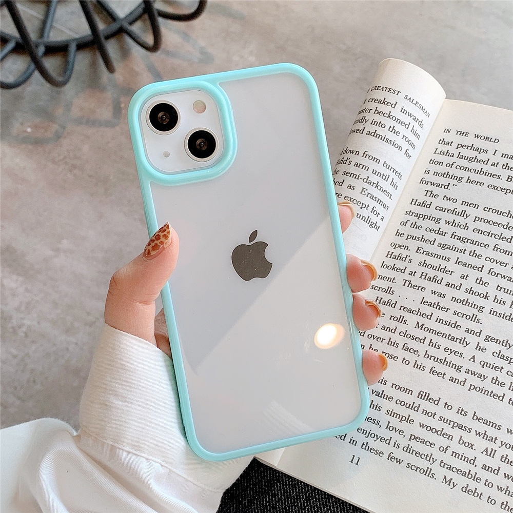 캔디 컬러 아크릴 투명한 전화 케이스 Iphone15  - Phone Cases Burga 리뷰 및 가격