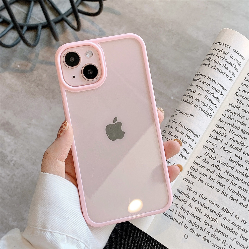 캔디 컬러 아크릴 투명한 전화 케이스 Iphone15  - Phone Cases Burga 리뷰 및 가격
