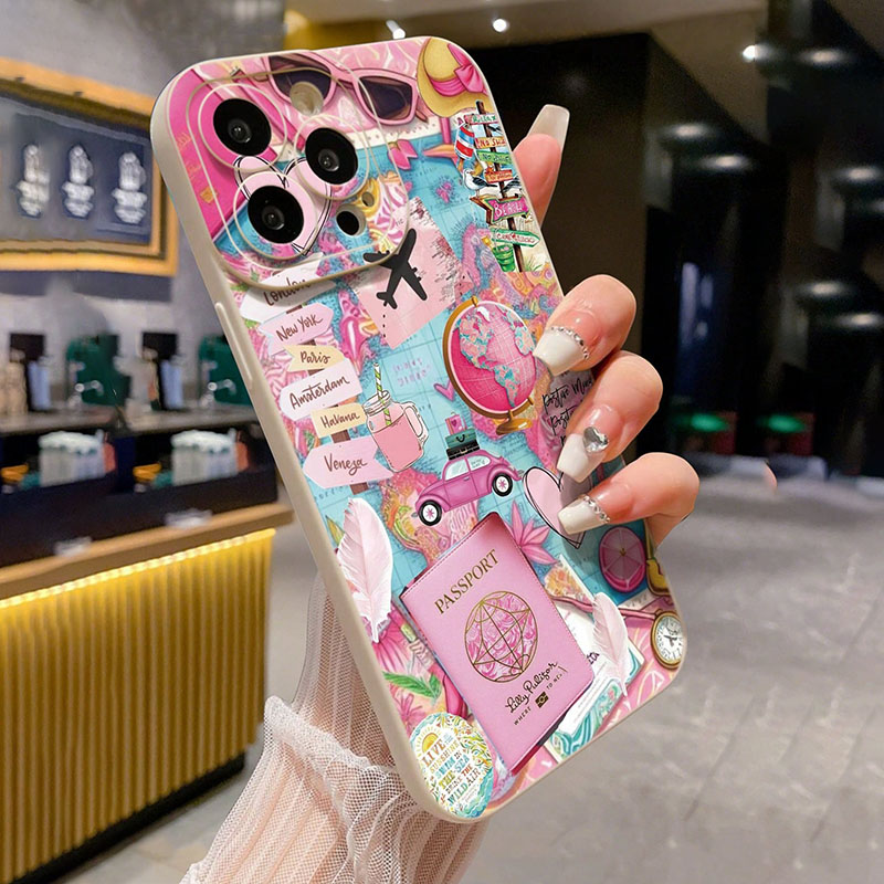 여행용 비행기 프린트 무광택 낙하 방지 폰 케이스 (아 - Phone Cases Online 리뷰 및 가격