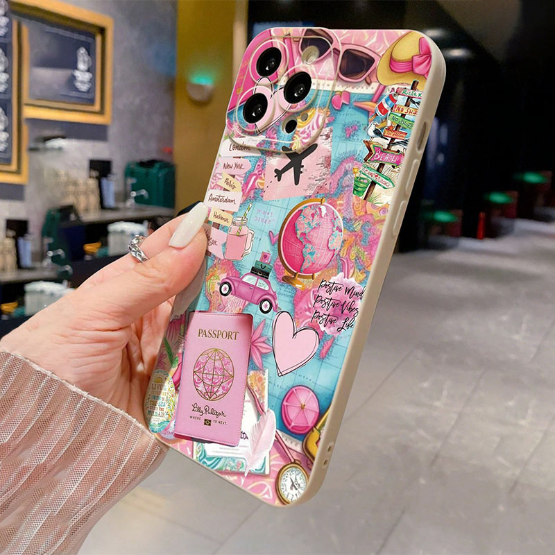 여행용 비행기 프린트 무광택 낙하 방지 폰 케이스 (아 - Phone Cases Online 리뷰 및 가격