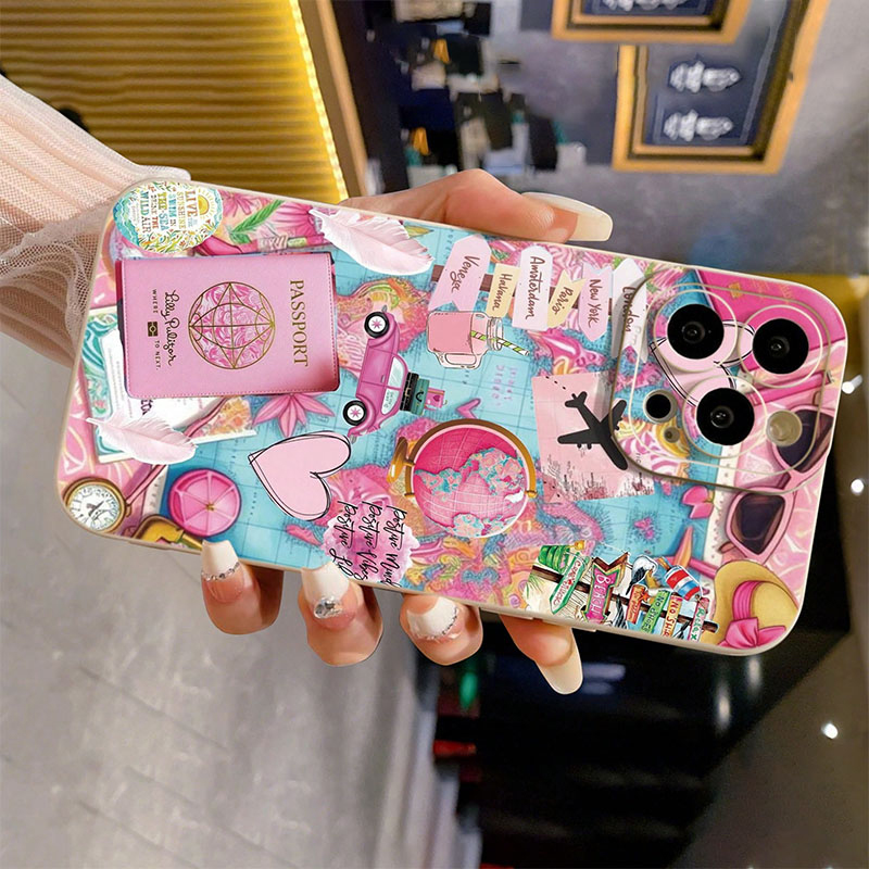 여행용 비행기 프린트 무광택 낙하 방지 폰 케이스 (아 - Phone Cases Online 리뷰 및 가격