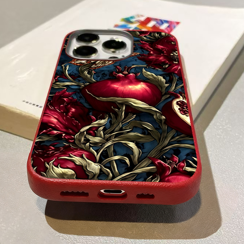 빈티지 석류 TPU 아트 폰 케이스 아이폰 17 16  - Phone Cases Drawing 리뷰 및 가격