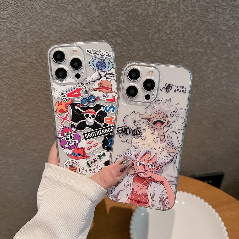 패션 일본 애니메이션 원피스 니카 루피 투명 폰 케이스 - Phone Cases One Piece 리뷰 및 가격