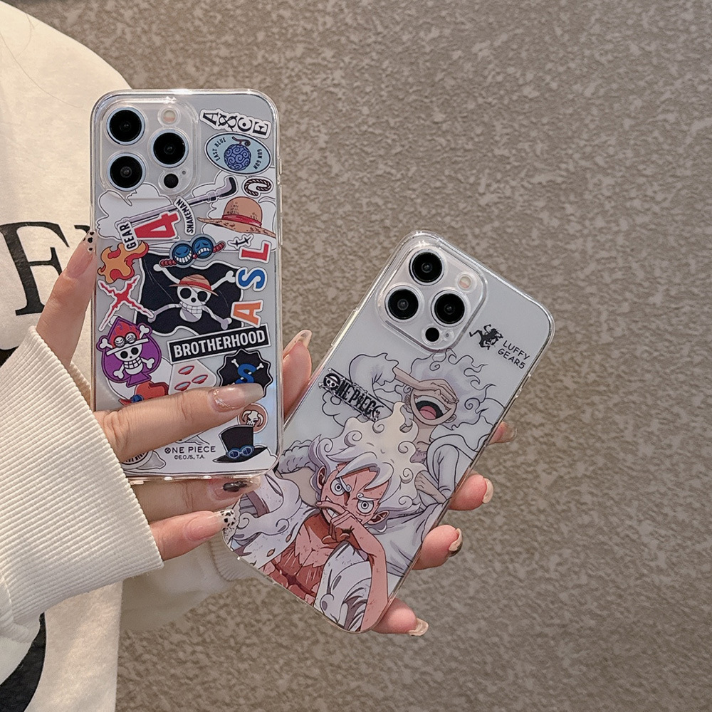 패션 일본 애니메이션 원피스 니카 루피 투명 폰 케이스 - Phone Cases One Piece 리뷰 및 가격