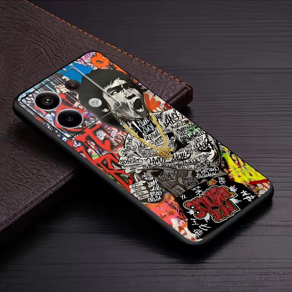뱅크시 그래피티 아트 레드미 노트 14 13 12 11 - Phone Cases Drawing 리뷰 및 가격