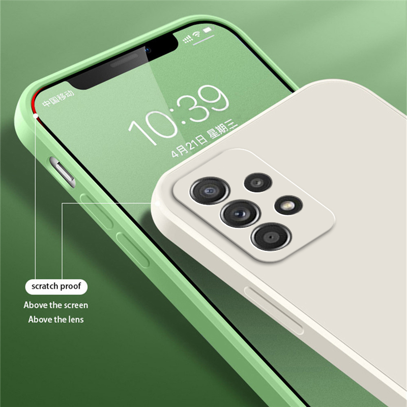 오리지널 사각 액체 실리콘 케이스, 삼성에 적합한 갤럭 - Phone Cases Burga 리뷰 및 가격