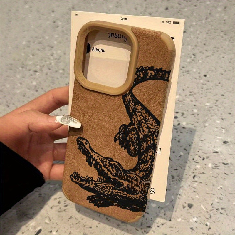 블랙 크로커다일 패턴 TPU 폰 케이스 (아이폰 17, - Phone Cases Vape 리뷰 및 가격