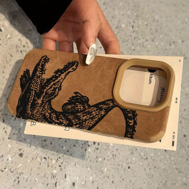 블랙 크로커다일 패턴 TPU 폰 케이스 (아이폰 17, - Phone Cases Vape 리뷰 및 가격