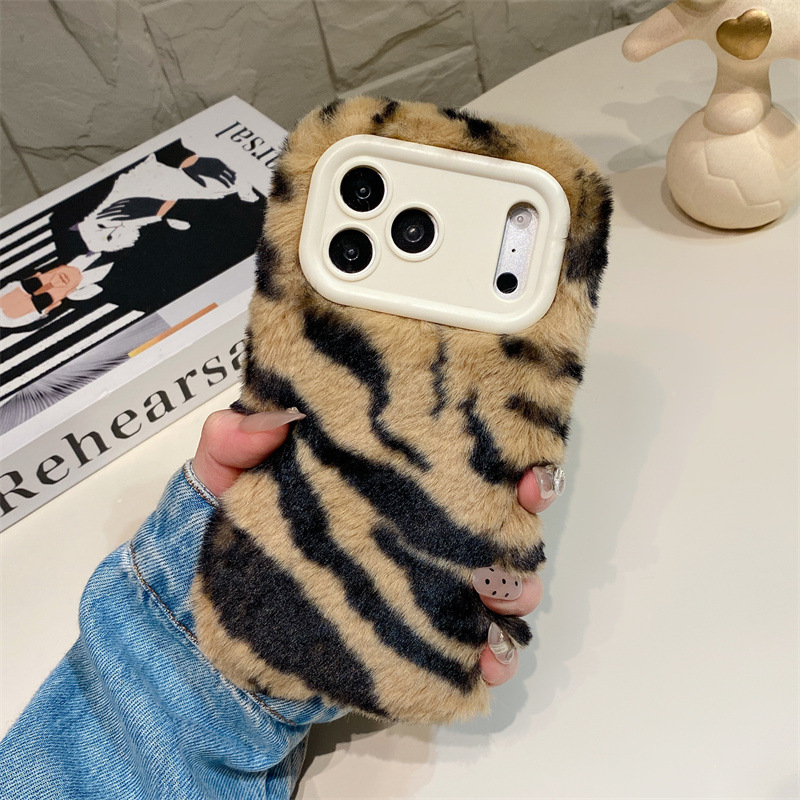 럭셔리 지브라 패턴 플러시 폰 케이스 (아이폰 17 에 - Phone Cases Iphone 17 Pro 리뷰 및 가격