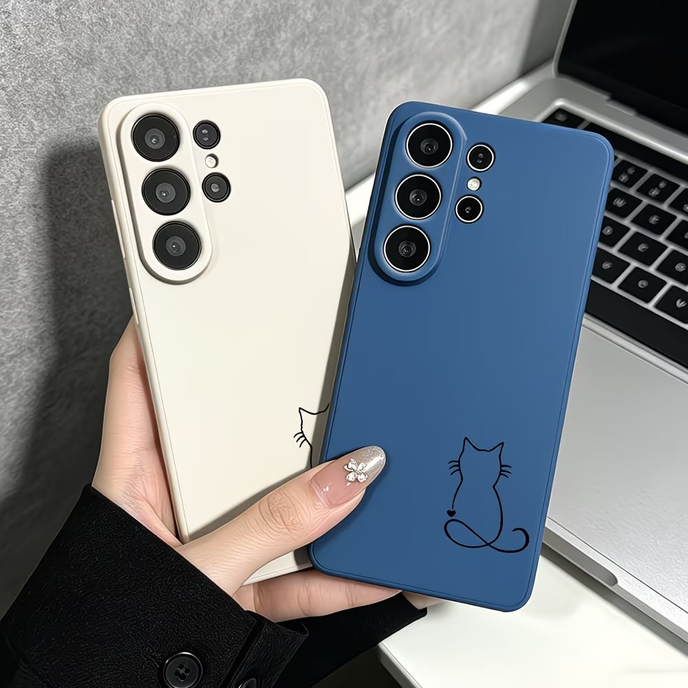 미니멀리즘 라인 아트 고양이 스케치 패턴 폰 케이스 삼 - Phone Cases Drawing 리뷰 및 가격