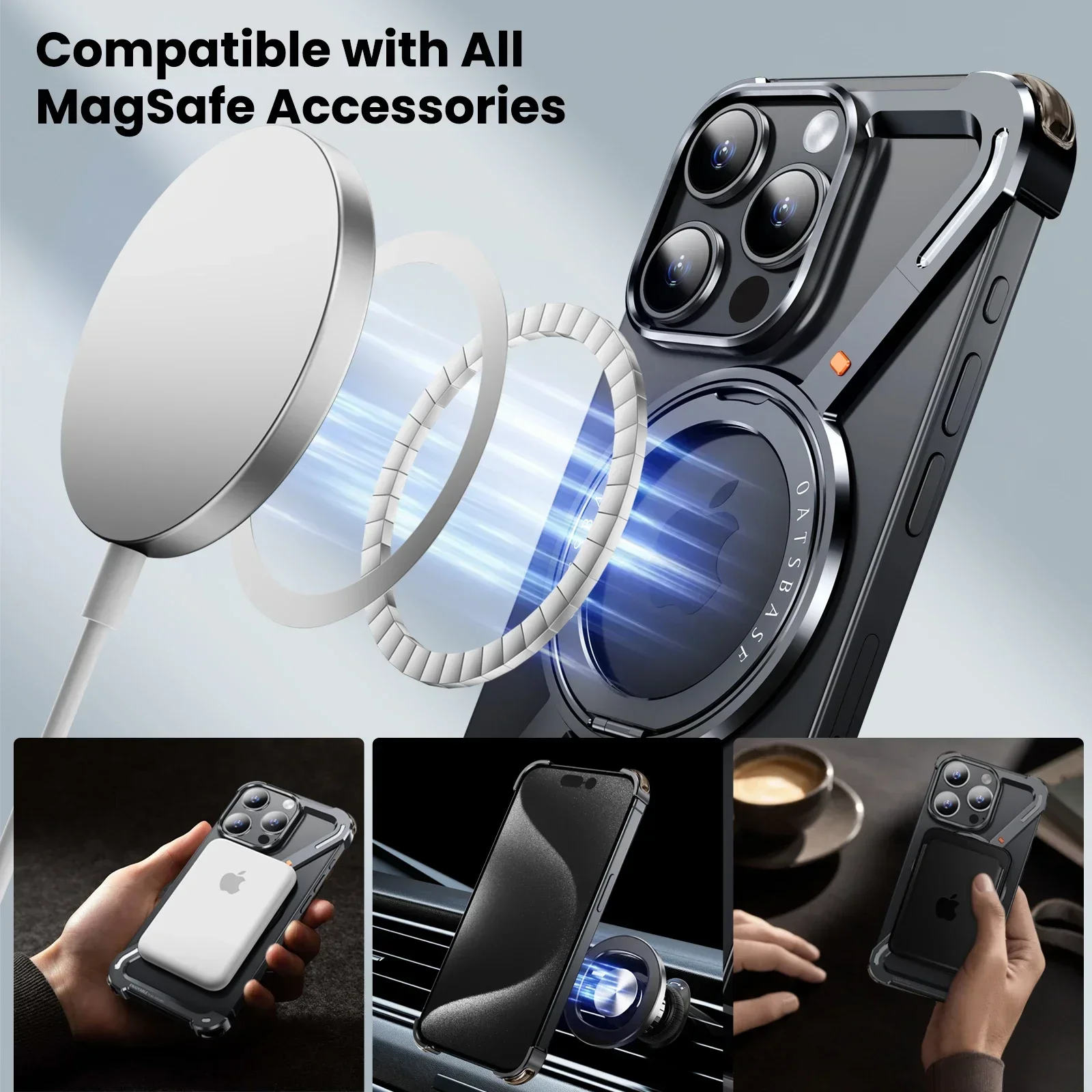 Oatsbasf Z 모양 금속 Magsafe 전화 케이 - Phone Cases Nyc 리뷰 및 가격