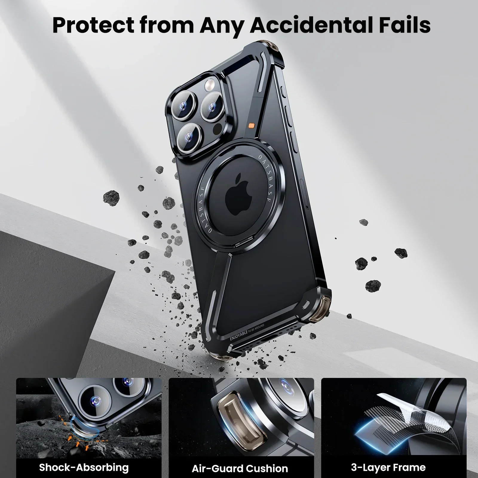 Oatsbasf Z 모양 금속 Magsafe 전화 케이 - Phone Cases Nyc 리뷰 및 가격