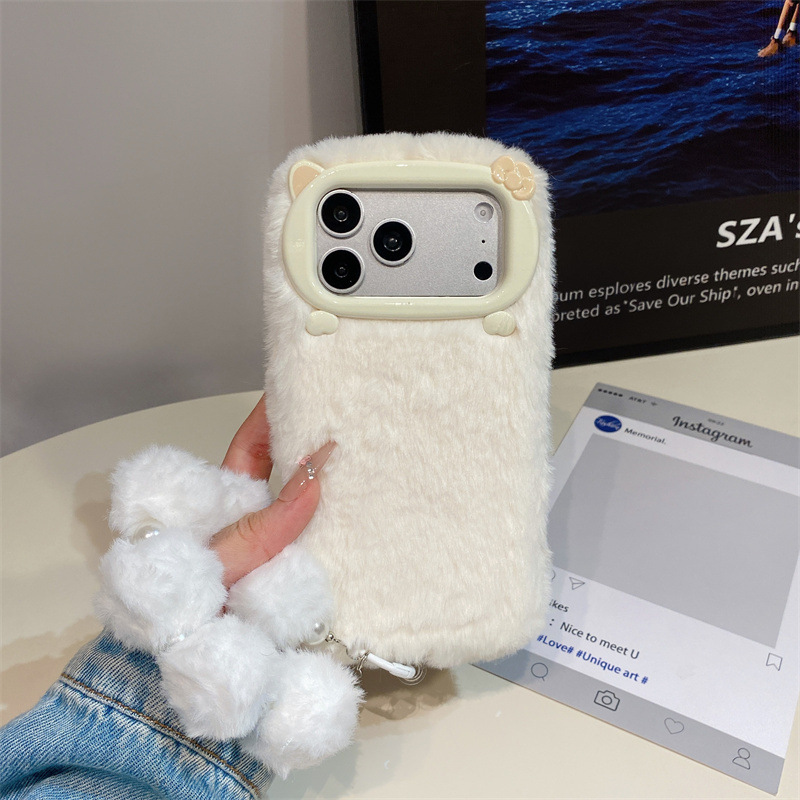 고급 솔리드 컬러 퍼리 플러시 폰 케이스 (아이폰 17 - Phone Cases Iphone 17 Pro 리뷰 및 가격