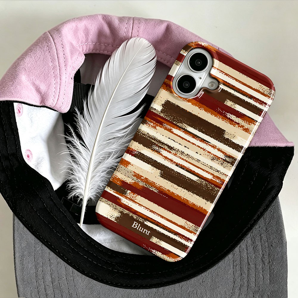 흙빛 스트라이프 블런트 폰 케이스 (아이폰 18, 17 - Phone Cases Blunt 리뷰 및 가격