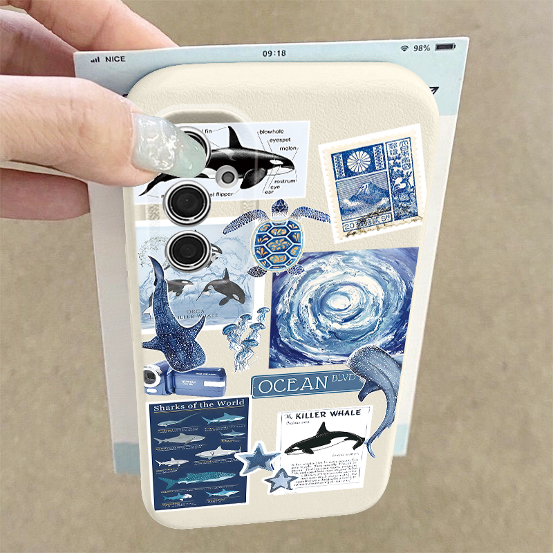 고래 새우 게 무늬 케이스 삼성 갤럭시 S25 엣지 S - Phone Cases Leather 리뷰 및 가격