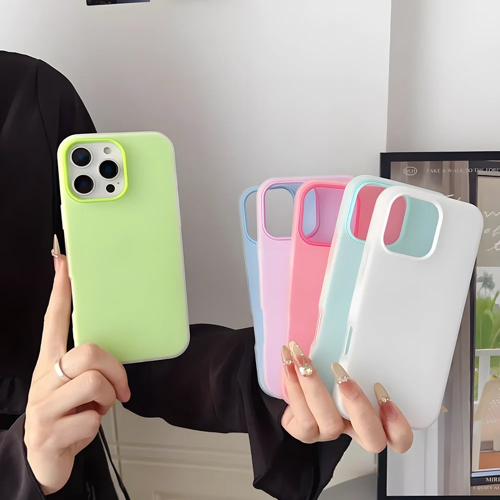 레터 패턴 충격 방지 실리콘 무광 캔디 컬러 2 in  - Phone Cases Vape 리뷰 및 가격