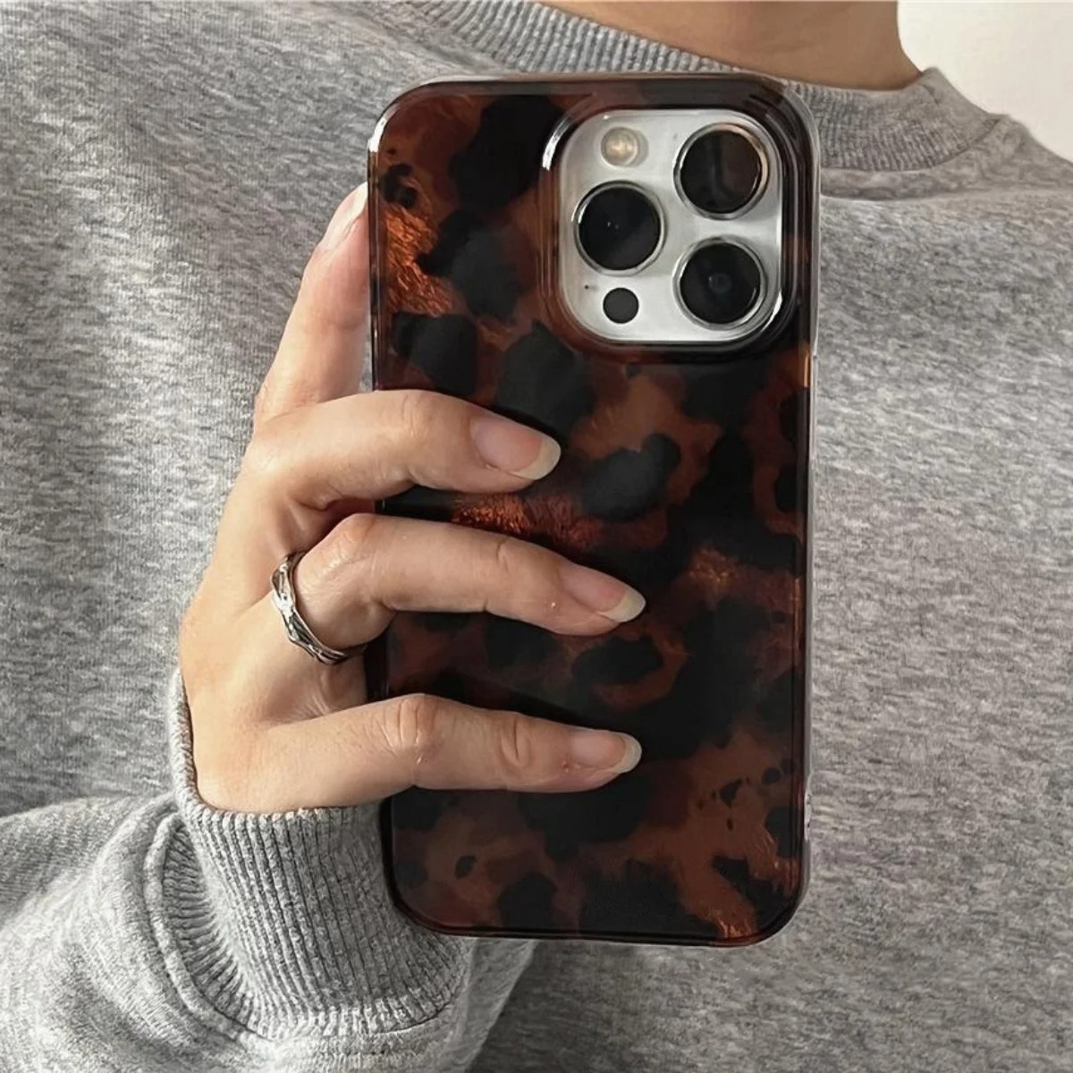 레트로 앰버 텍스처 레이저 폰 케이스 (아이폰 16,  - Phone Cases Online 리뷰 및 가격