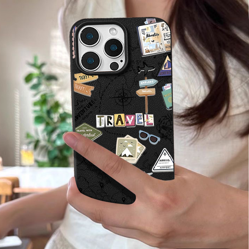 여행 지도 패턴 폰 케이스 아이폰 18 프로 맥스 17 - Phone Cases Leather 리뷰 및 가격