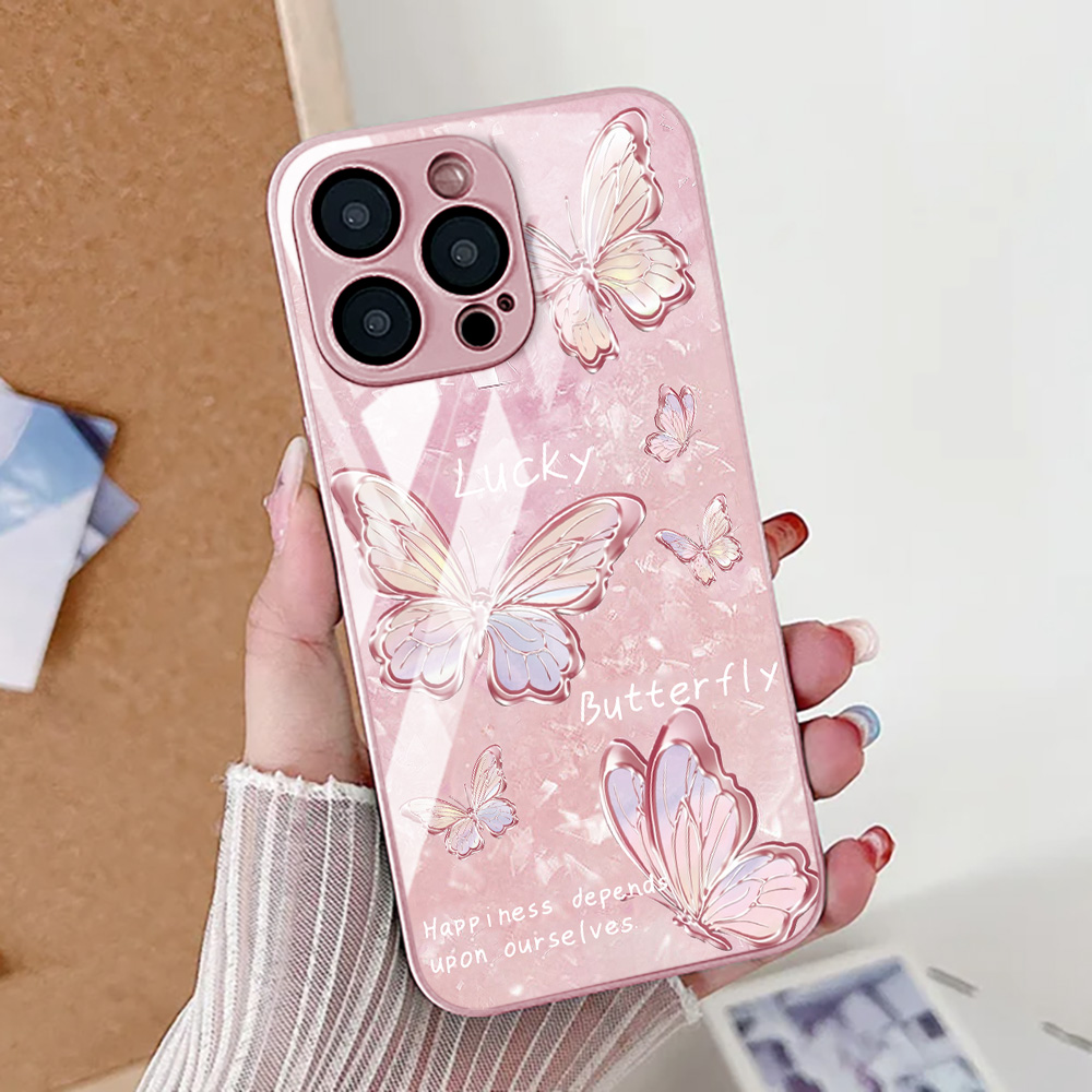 나비 레오파드 프린트 폰 케이스 아이폰 17 16 14 - Phone Cases Online 리뷰 및 가격