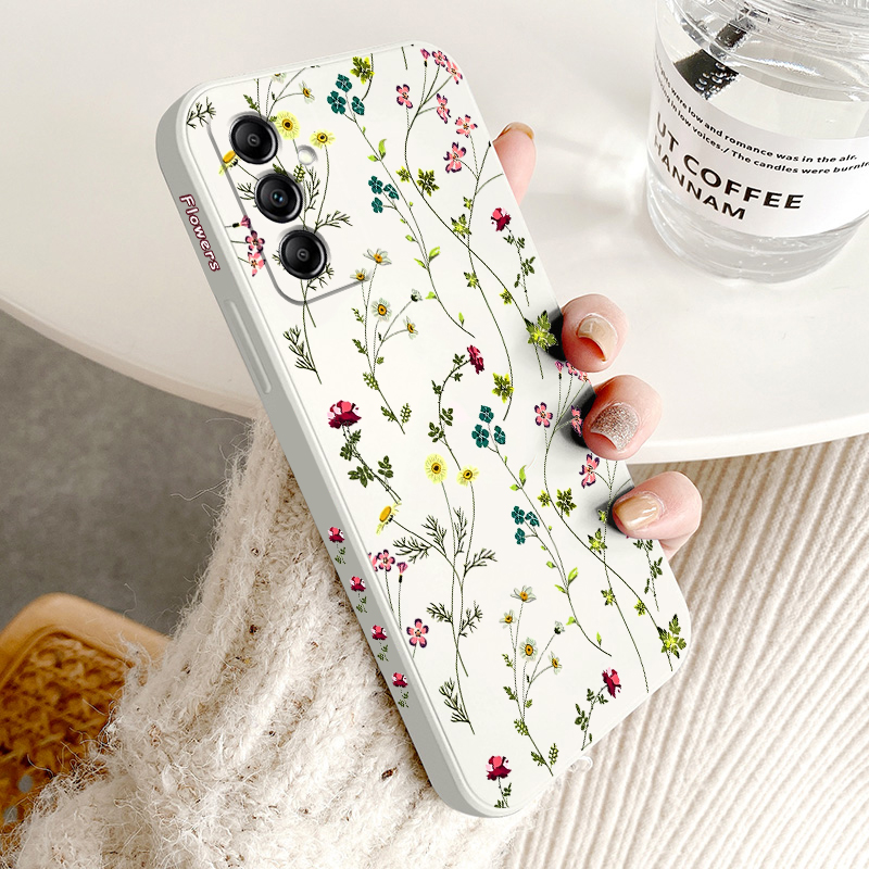 14 노란 해바라기 실리콘 전화 케이스 삼성 A14 A - Phone Cases Burga 리뷰 및 가격