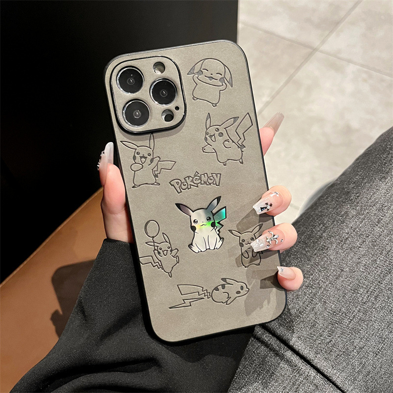만화 피카츄 인조 가죽 레이저 폰 케이스 (아이폰 15 - Phone Cases Leather 리뷰 및 가격