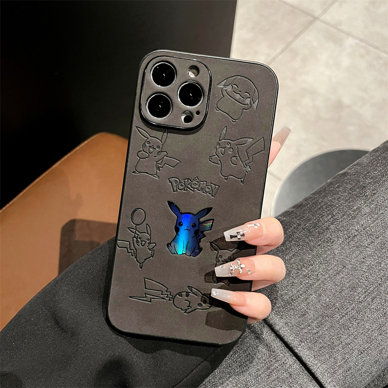 만화 피카츄 인조 가죽 레이저 폰 케이스 (아이폰 15 - Phone Cases Leather 리뷰 및 가격