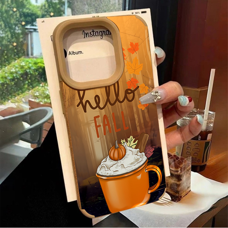 레트로 메이플 리프 가을 커피 폰 케이스 (아이폰 17 - Phone Cases Leather 리뷰 및 가격