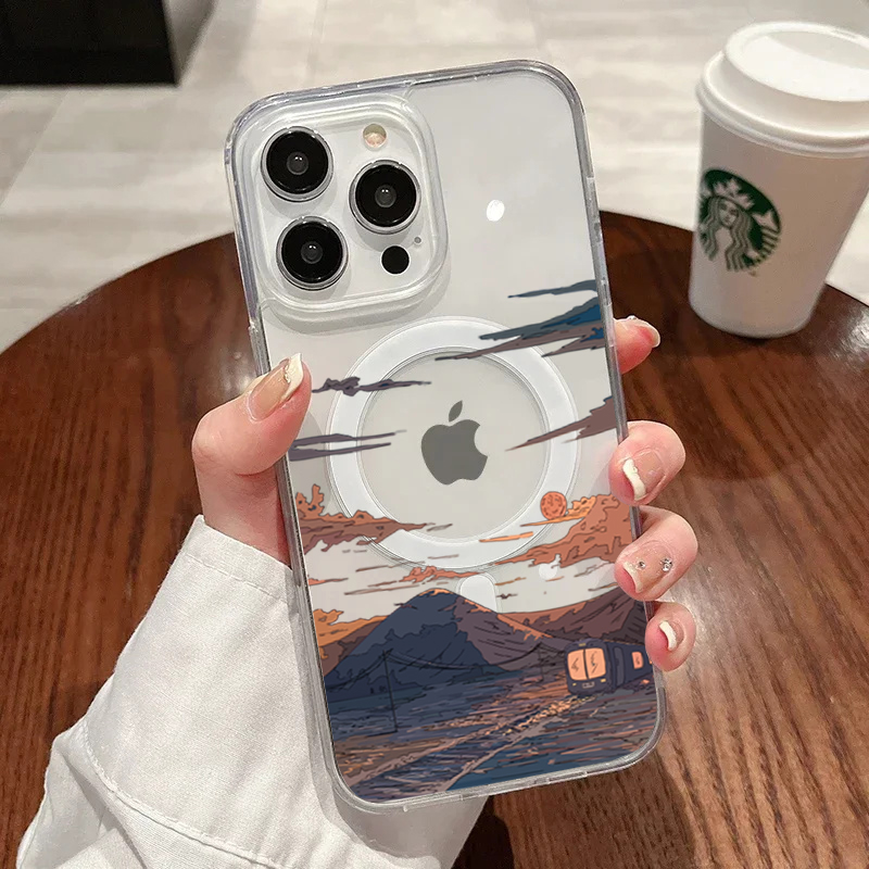 선셋 패턴 패션 폰 케이스 아이폰 17 Pro 16 1 - Phone Cases Magsafe 리뷰 및 가격