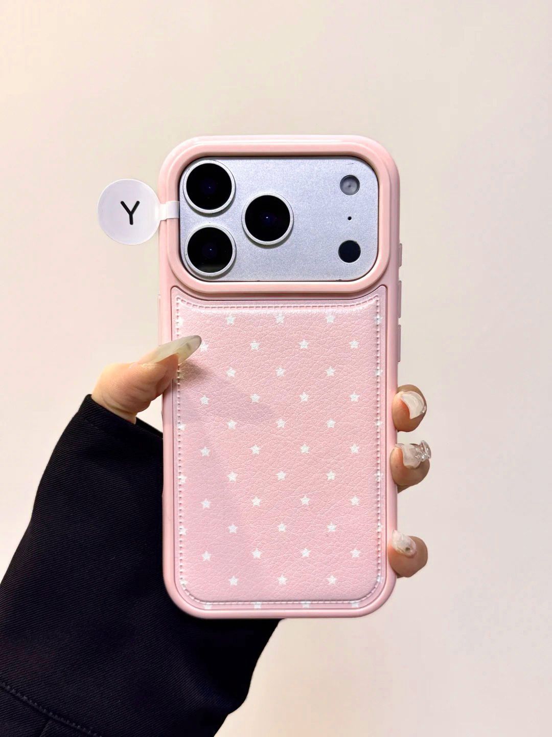 새로운 유행 INS 한국 스타일 스윗 핑크 스타 가죽  - Phone Cases Leather 리뷰 및 가격