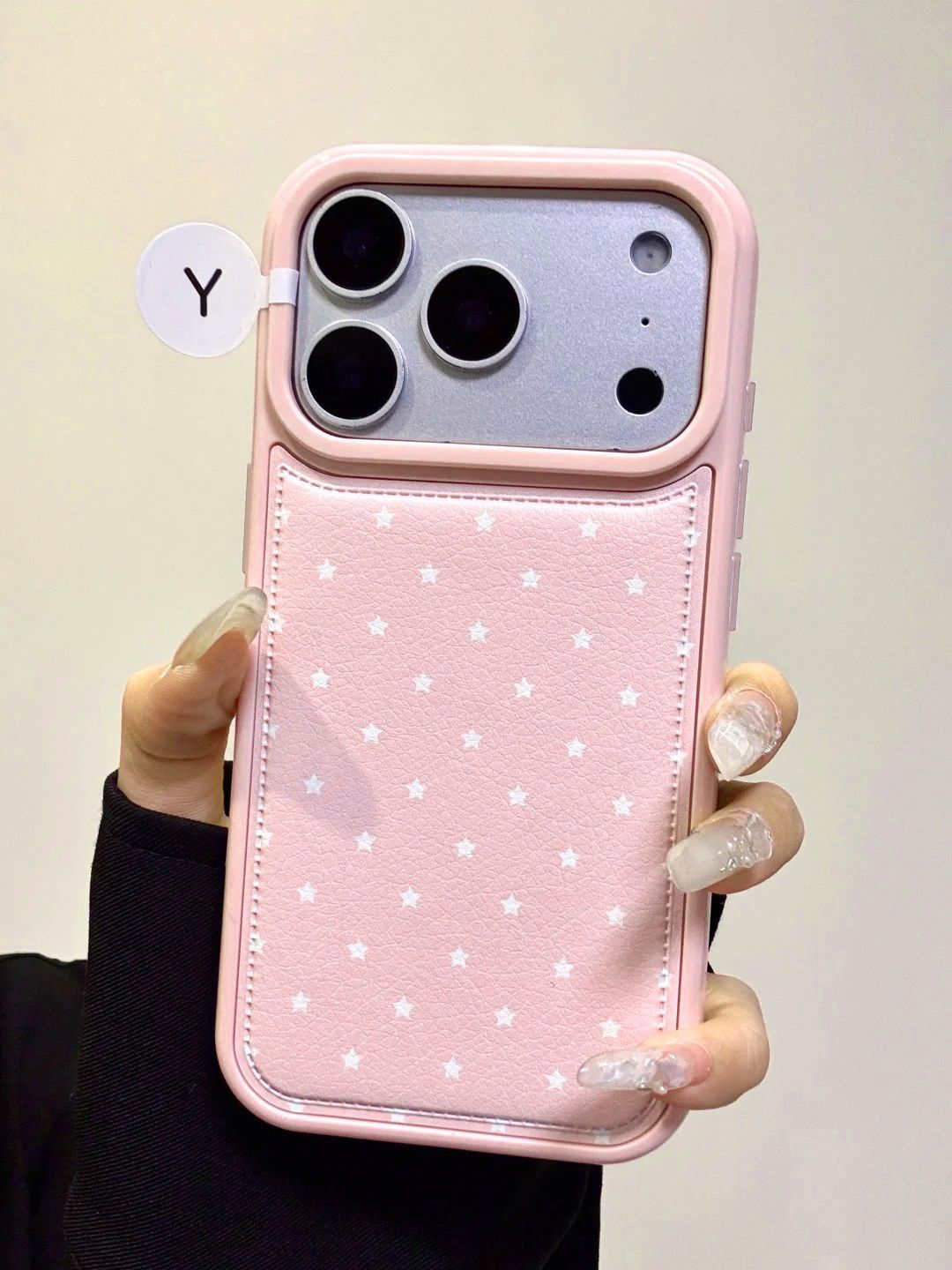 새로운 유행 INS 한국 스타일 스윗 핑크 스타 가죽  - Phone Cases Leather 리뷰 및 가격