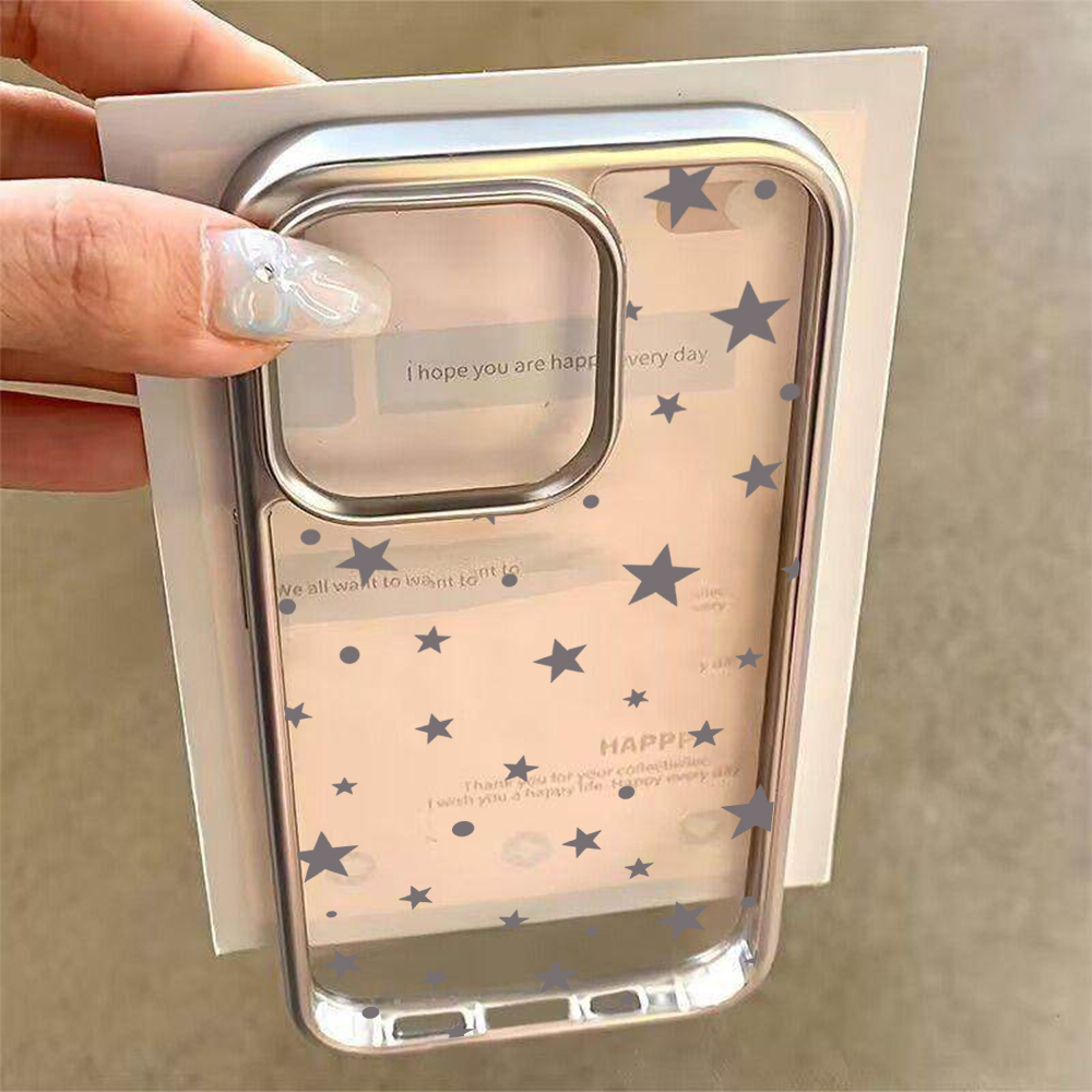 Y2K 스타즈 패션 클리어 케이스 아이폰 15 프로 맥 - Phone Cases Online 리뷰 및 가격