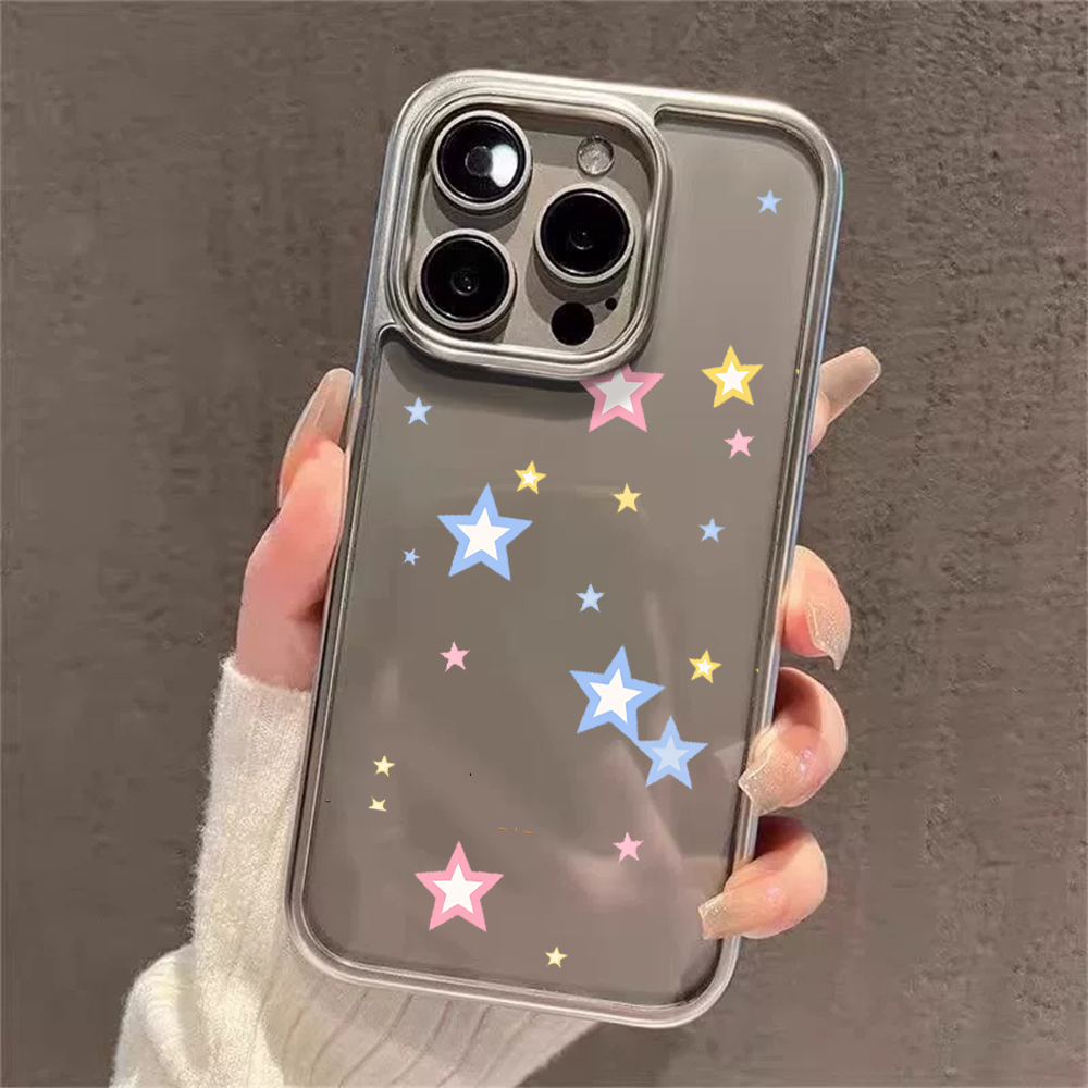 Y2K 스타즈 패션 클리어 케이스 아이폰 15 프로 맥 - Phone Cases Online 리뷰 및 가격