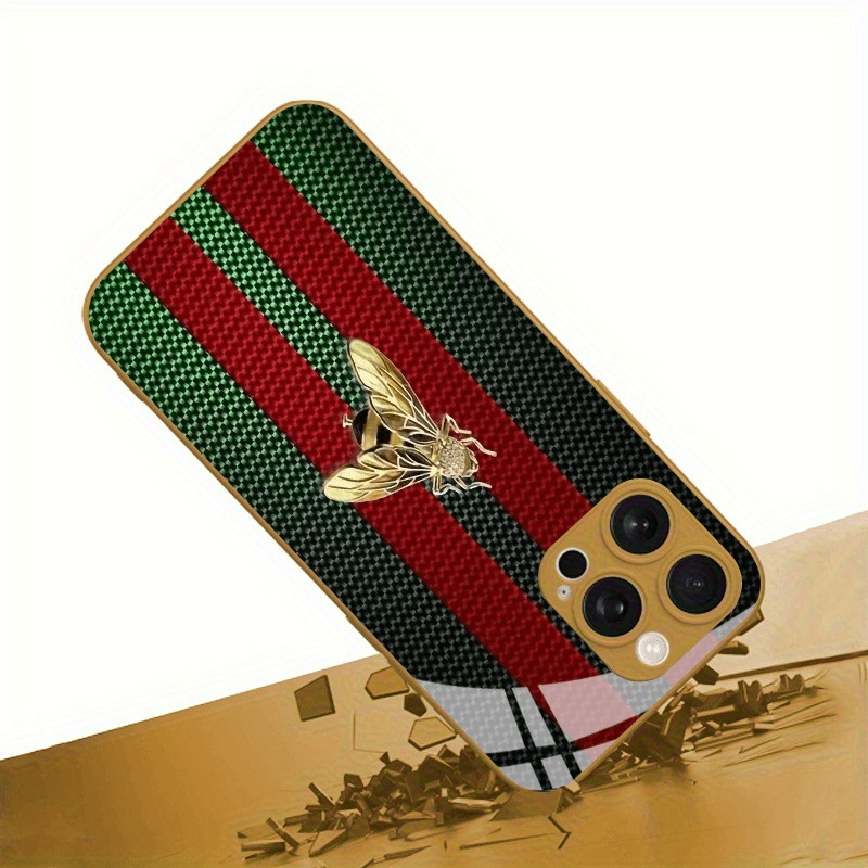 레드 그린 스트라이프 골든 비 골드 메탈릭 페인트 글래 - Phone Cases Vape 리뷰 및 가격