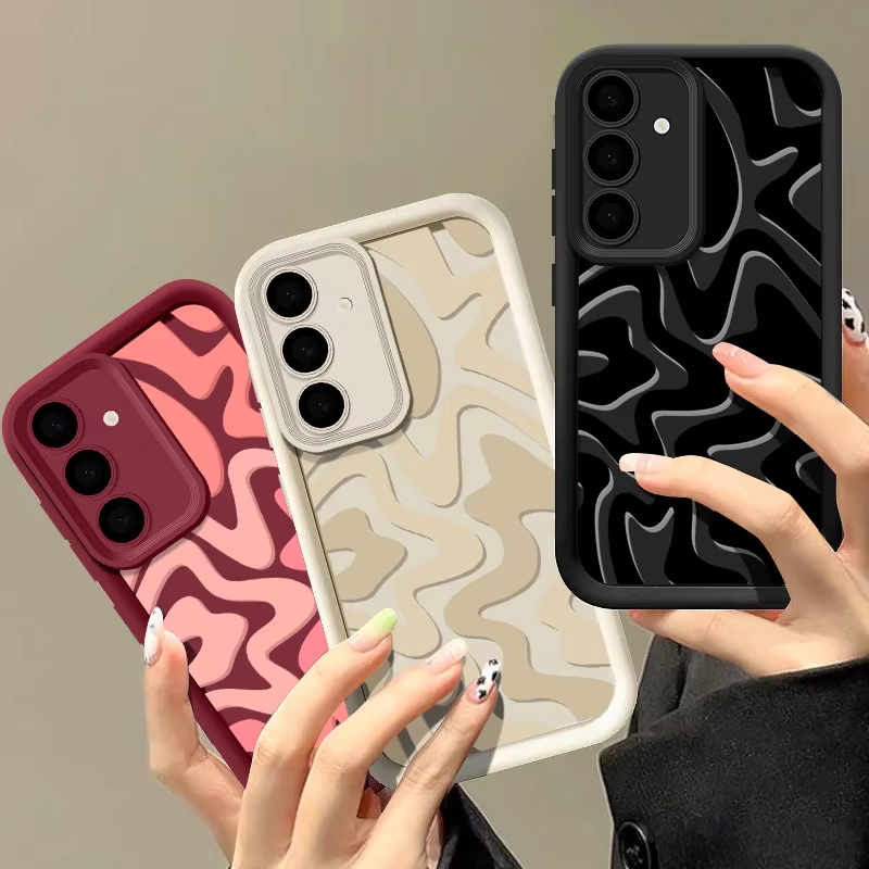 스트라이프 패턴 전화 케이스 삼성 갤럭시 A55 A54 - Phone Cases Burga 리뷰 및 가격