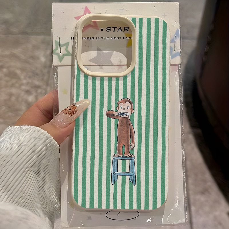 그린 스트라이프 칫솔 원숭이 리치 패턴 아이폰 11 1 - Phone Cases Online 리뷰 및 가격