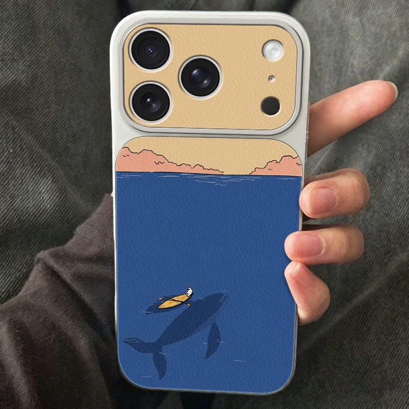푸른 바다 고래 카누 폰 케이스 (아이폰 17 16 1 - Phone Cases Leather 리뷰 및 가격